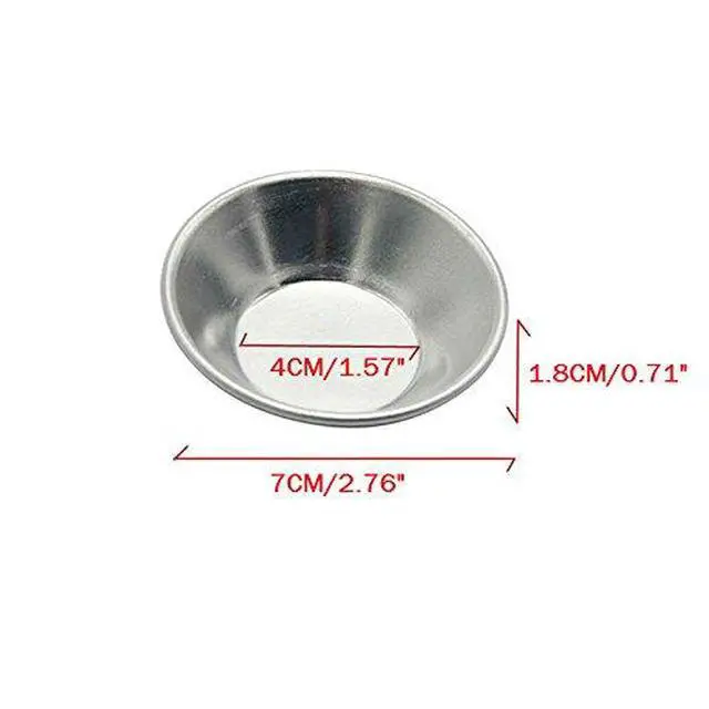 Alt view image 2 of 5 - Egg Tart Mold Heat Resistant Non Stick Aluminum Mini Pie Cupcake Cake Pan Cookie Pudding Jello Chocolate Molds Tin Baking Tool Baking Cups (12)
