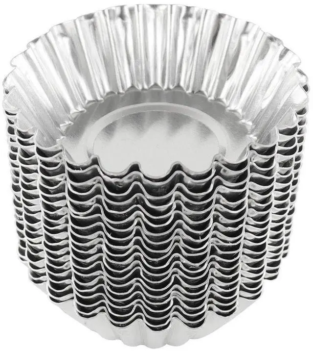 Main image of 20Pcs Egg Tart Molds for Baking, Mini Tart Pan 2.75 Inch