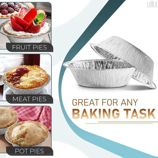 Alt view image 4 of 7 - Mini Pie Tins 3 Inch, 100 Pcs Round Disposable Aluminum Egg Tart Tins