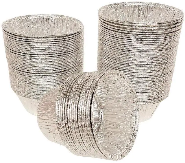Main image of 2 Oz Aluminum Foil Baking Cups for Baking Roasting Cake Egg Tart 100Pcs