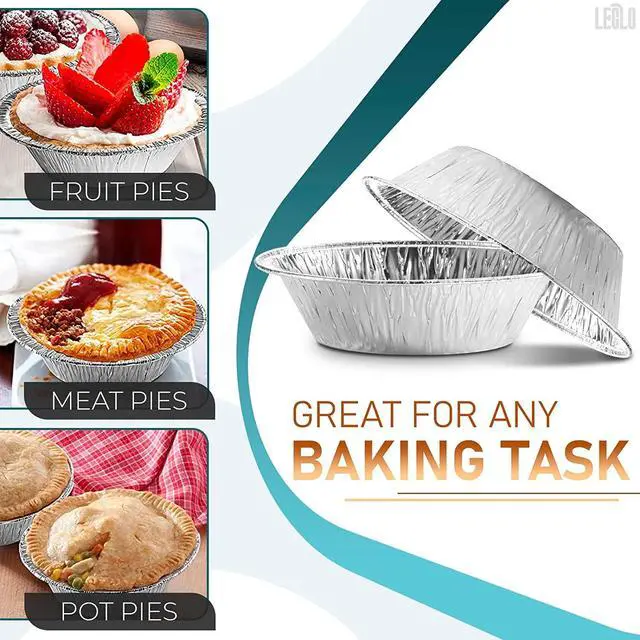 Alt view image 4 of 7 - Mini Pie Tins 3 Inch, 200 Pack Small Disposable Aluminum Foil Pans