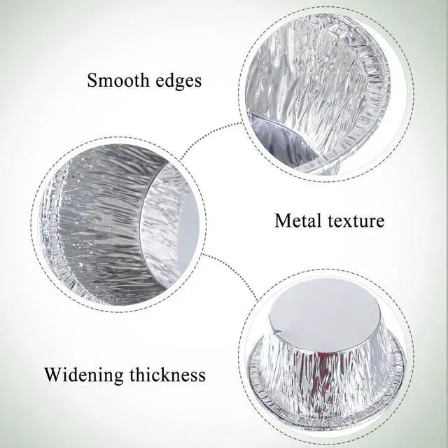 Alt view image 4 of 7 - 300 Pcs Aluminum Foil Ramekins, 4 oz Disposable Foil Baking Cups