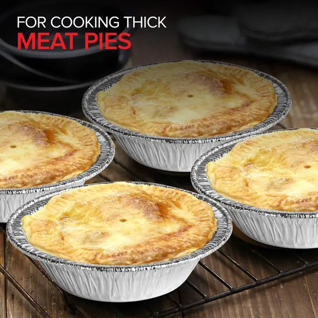 Alt view image 5 of 7 - 100 Count Aluminum Mini Pie Pans - 3 Inch Disposable Recyclable Foil Pie Tins for Bakeries, Cafes, Restaurants