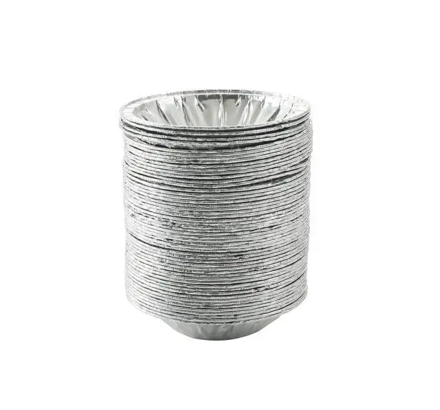 Alt view image 5 of 7 - 50 Pack - Pie Pans 4 inch,Mini Pie Tins HEAVY-DUTY Disposable Aluminum Foil Tart/pie Pans for Baking Easily Stack & Store, Freeze & Reheat