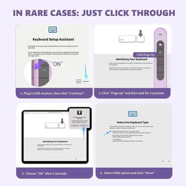 Alt view image 6 of 6 - Presentation Clicker for Powerpoint Presentations, Purple, A