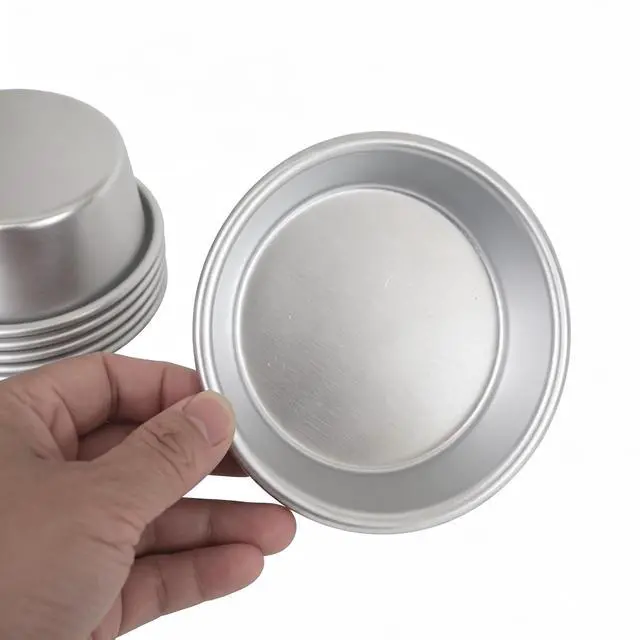 Alt view image 4 of 7 - 3 Inch Round Egg Tart Mold, Aluminum Small Tartlet Tin Cake Pan
