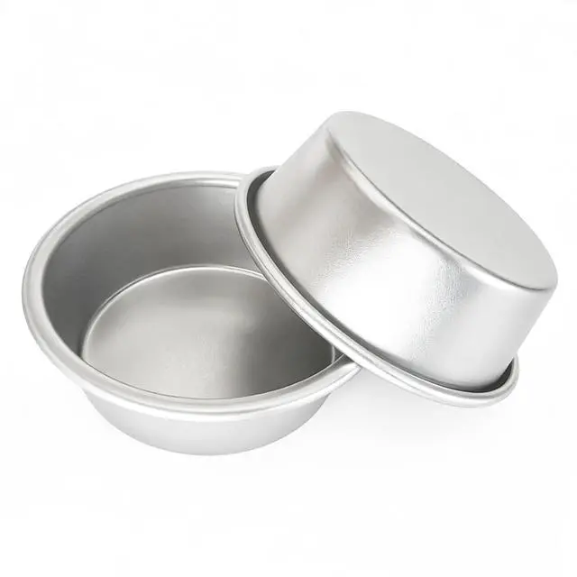 Alt view image 5 of 7 - 3 Inch Round Egg Tart Mold, Aluminum Small Tartlet Tin Cake Pan