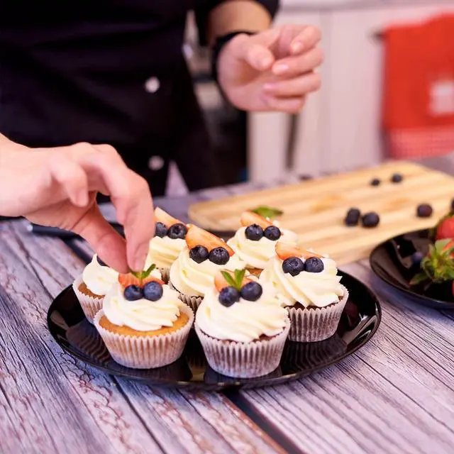Alt view image 5 of 7 - 500 Count Mini Cupcake Liners White Muffin Liners Greaseproof No Smell Small Cupcake Wrappers Baking Cups