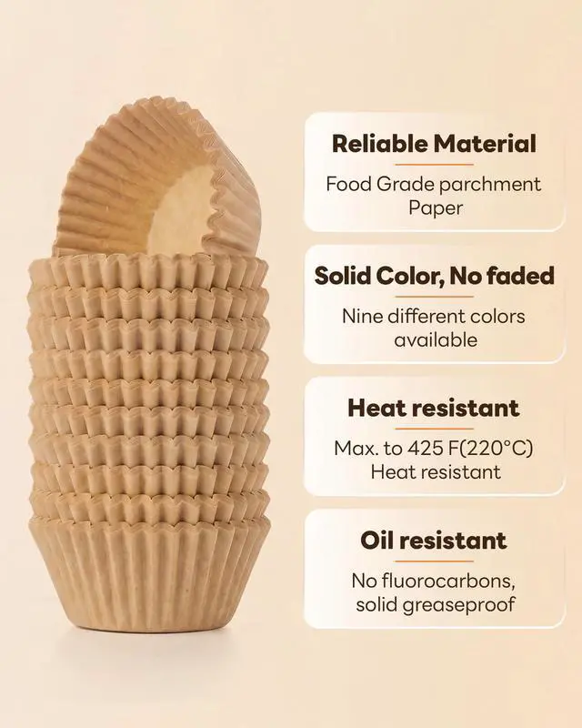 Alt view image 3 of 7 - 400pcs Mini Cupcake Liners for Baking, Muffin Liners