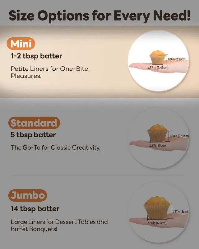 Alt view image 5 of 7 - 400pcs Mini Cupcake Liners for Baking, Muffin Liners