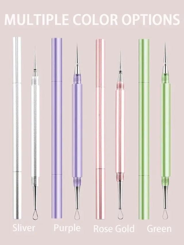 Alt view image 7 of 7 - 2-in-1 Professional Stainless Steel Acne Removal Needle, Whitehead&Blackhead Remover Tool, Pimples Comedone Extractor Removal Tool, Double Ended Needle with Cap Removal for Nose Face Tools(Rose Gold)