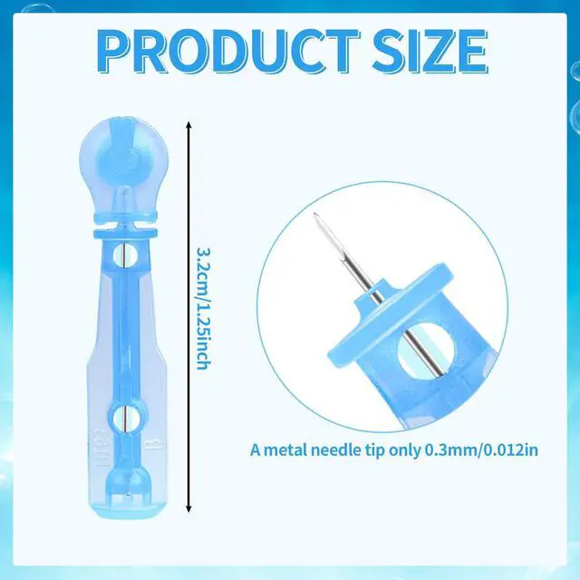Alt view image 2 of 6 - Sterile Pimple Needle Kit - 80 pcs 0.3mm Ultra-Fine Acne Needles + 108 Dots Acne Pimple Stickers - Effective Blemish & Blackhead Removal Tools for Clear Skin