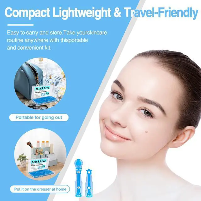 Alt view image 6 of 6 - Sterile Pimple Needle Kit - 80 pcs 0.3mm Ultra-Fine Acne Needles + 108 Dots Acne Pimple Stickers - Effective Blemish & Blackhead Removal Tools for Clear Skin