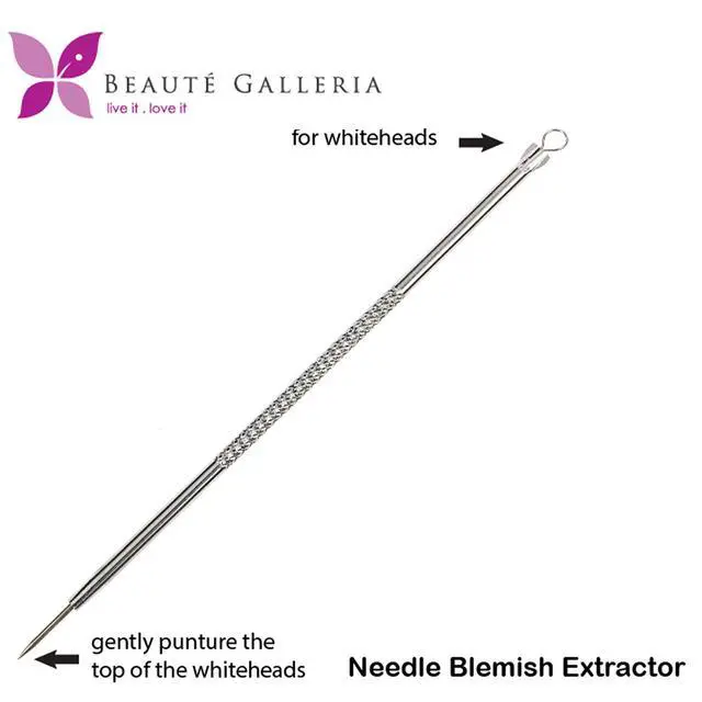 Alt view image 2 of 5 - Needle Blackhead Remover Pimple Extractor Popper for Acne Comedone Blemish Whitehead Zit Removal Tool