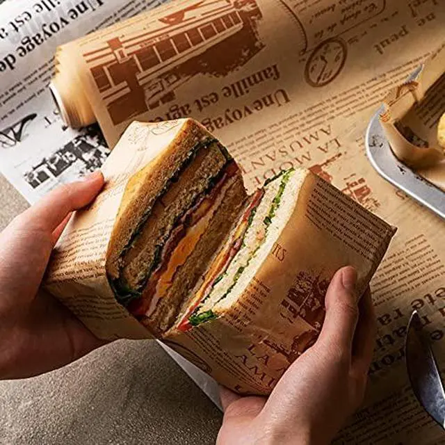 Alt view image 4 of 7 - Baking Paper, High Temperature Resistant, Waterproof and Greaseproof, Non-Stick Baking Paper Roll for Cooking, Grilling, Steaming and Air Fryer, Brow 30cm x 8m/ 0.98 x 26.24 Feet