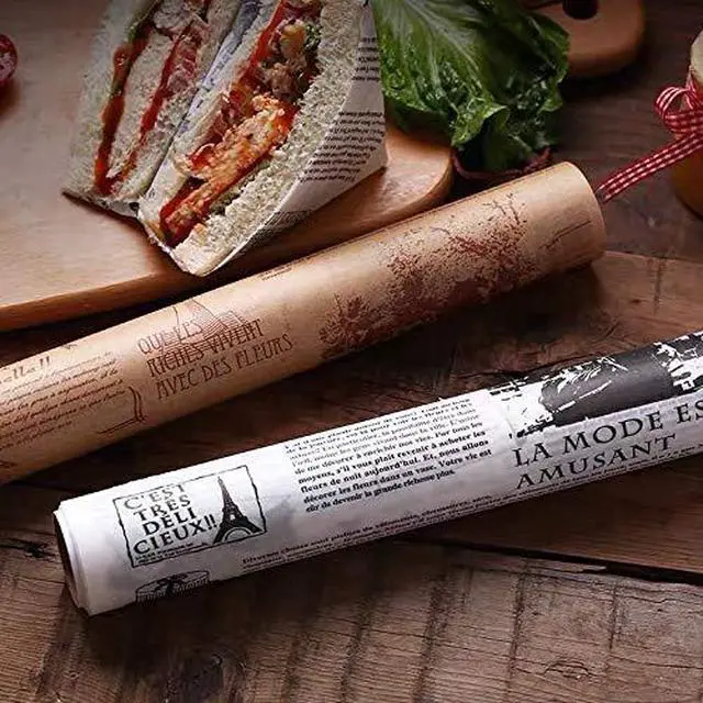 Alt view image 7 of 7 - Baking Paper, High Temperature Resistant, Waterproof and Greaseproof, Non-Stick Baking Paper Roll for Cooking, Grilling, Steaming and Air Fryer, Brow 30cm x 8m/ 0.98 x 26.24 Feet