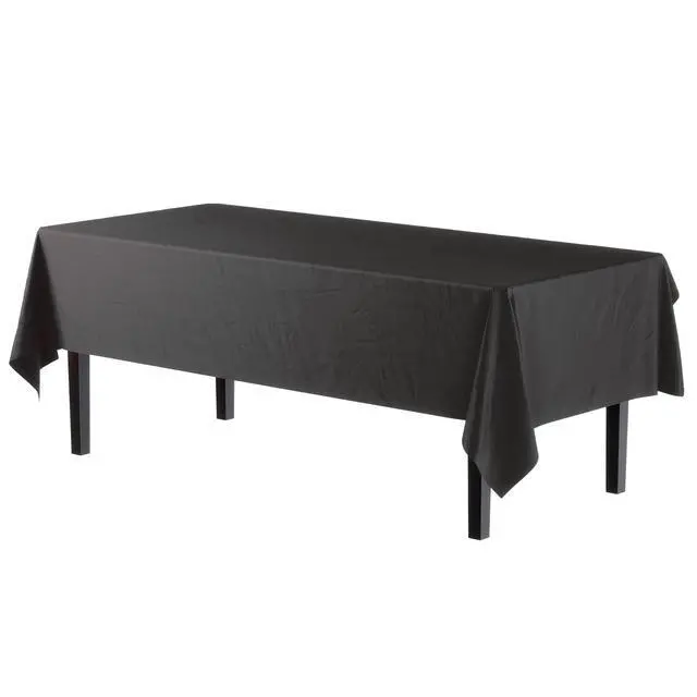 Alt view image 2 of 7 - Premium* Black table cover 54" x 108" (Pack of 12)