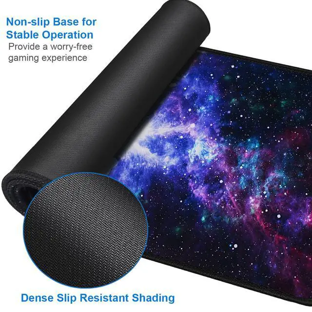 Alt view image 4 of 7 - Large Mouse Pad, 31.5x15.7 inch Large Gaming Extended Computer Keyboard Mouse Mat, Water Resist Non-Slip Mousepad Rubber Base Long XXL Desk Mouse Pad for Work & Gaming, Office & Home