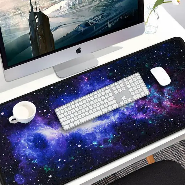 Alt view image 7 of 7 - Large Mouse Pad, 31.5x15.7 inch Large Gaming Extended Computer Keyboard Mouse Mat, Water Resist Non-Slip Mousepad Rubber Base Long XXL Desk Mouse Pad for Work & Gaming, Office & Home
