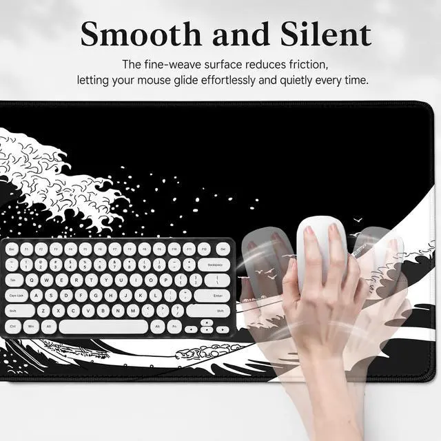 Alt view image 4 of 7 - Gaming Mouse Pad,Large Mousepad,XXL Keyboard Mat,Desk Protector