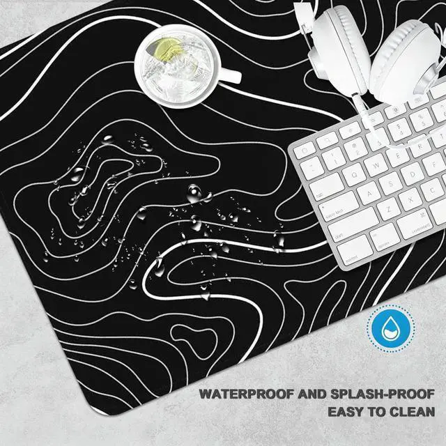 Alt view image 4 of 7 - XL Gaming Mouse Pad with Non-Slip Rubber Base Waterproof Desk Mat