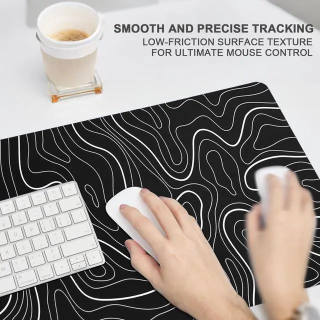 Alt view image 5 of 7 - XL Gaming Mouse Pad with Non-Slip Rubber Base Waterproof Desk Mat