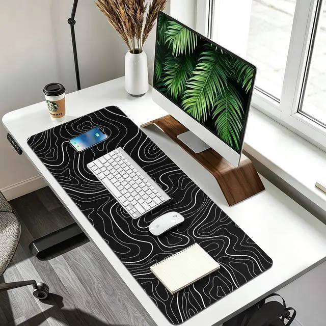 Alt view image 6 of 7 - XL Gaming Mouse Pad with Non-Slip Rubber Base Waterproof Desk Mat