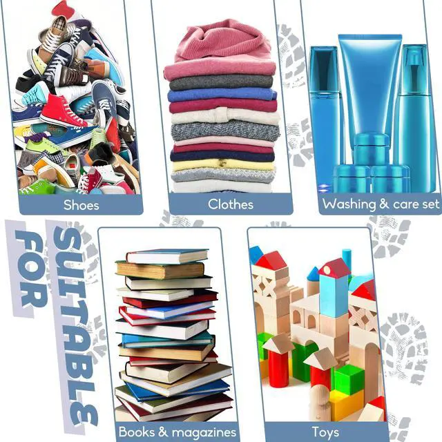 Alt view image 5 of 7 - 50 Pcs Shoe Bags for Travel,Large Transparent Travel Shoe Bags for Packing,Clear Plastic Drawstring Bags Shoe Dust Bags,Portable Shoes Organizers Pouch with Rope for Men and Women