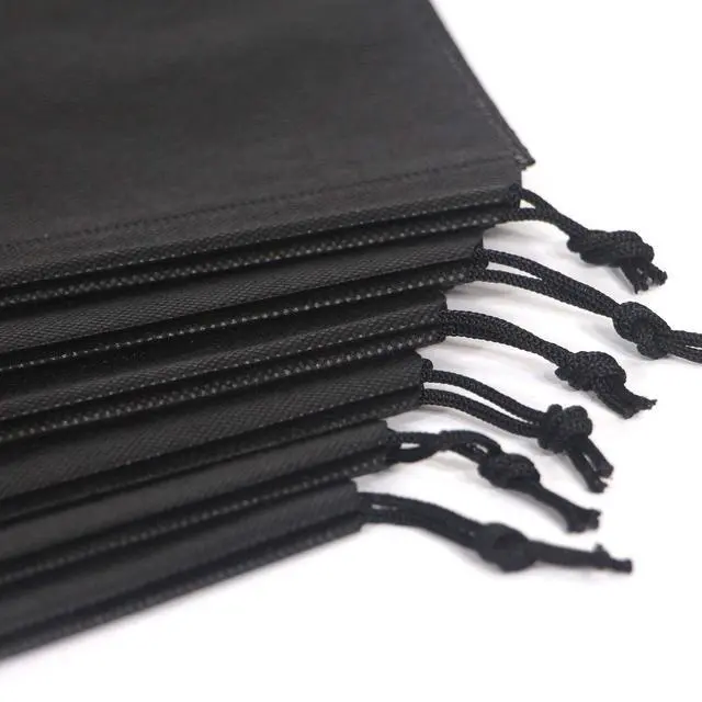 Alt view image 5 of 7 - 12PCS Travel Shoe Bags with Rope for Men and Women Large Shoes Pouch Storage Packing Organizers, Black