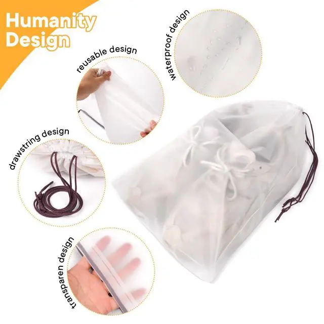 Alt view image 5 of 6 - 25 Pack Shoe Bags for Travel, 11.8" x 15.7" Waterproof Travel Shoe Bags for Packing,Large Travel Bag for Shoes, Storage Bags for Travel Essentials