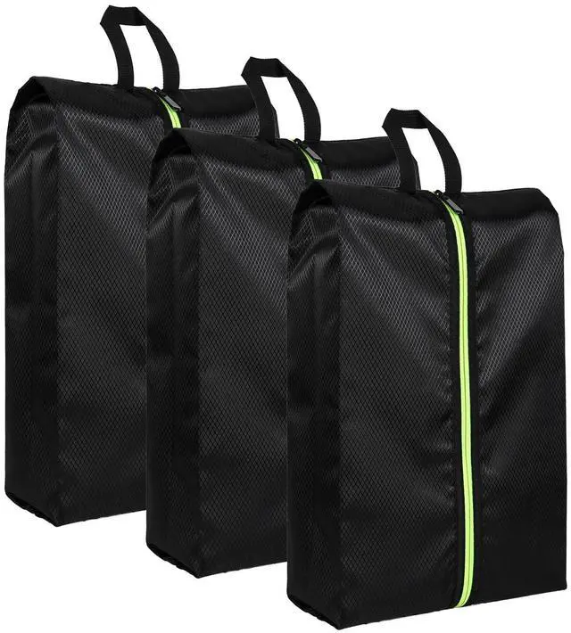 Main image of Shoe Bags for Travel - Set of 3 Pack Large Capacity Oxford Fabric Shoe Bags, Multi-Functional Dust-Proof and Waterproof Men & Women Travel Shoe Bag(Black)