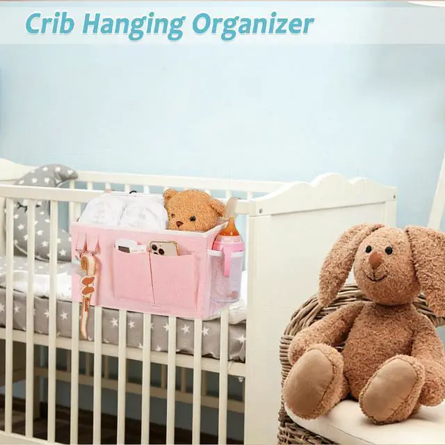 Alt view image 7 of 7 - Bedside Caddy, Bedside Storage Bag Hanging Organizer for Bunk Dorm Bed Rail