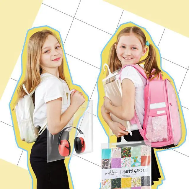 Alt view image 6 of 7 - 12x12-inch Hanging Storage Bags, Headphone Storage Bags, 12x12 Scrapbook Paper Organizer, Large Hook Clear Plastic Bags for Classroom, Library, and Pharmacy Use-24 Pack