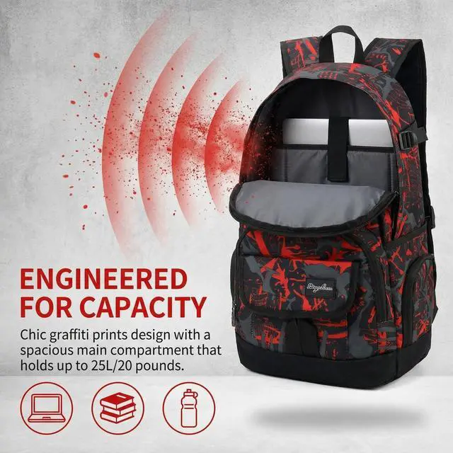 Alt view image 3 of 7 - School Backpack Travel Bag for Men & Women Lightweight College