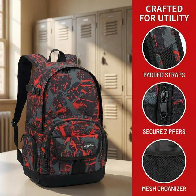 Alt view image 4 of 7 - School Backpack Travel Bag for Men & Women Lightweight College