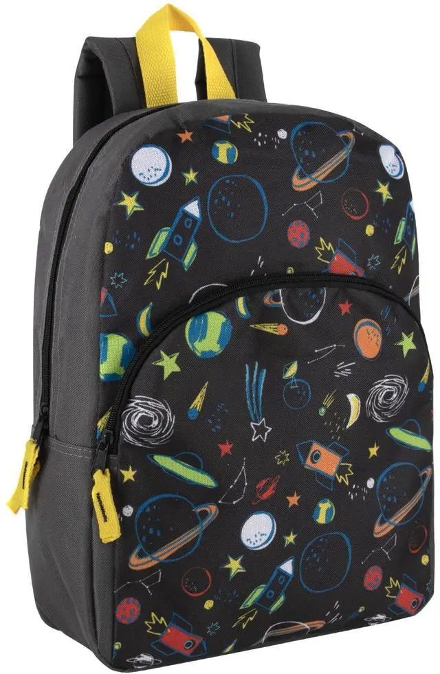 Main image of 15 Inch Kids Backpacks for Boys & Girls | Preschool, Kindergarten, Elementary School Backpacks with Adjustable, Padded Straps (Stellar Space)