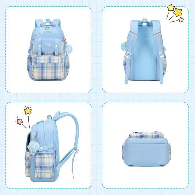 Alt view image 7 of 7 - Girls Backpack, Ideal School Backpack for Girls from Elementary to Teen Years, Kawaii Bookbag Cute Large Capacity
