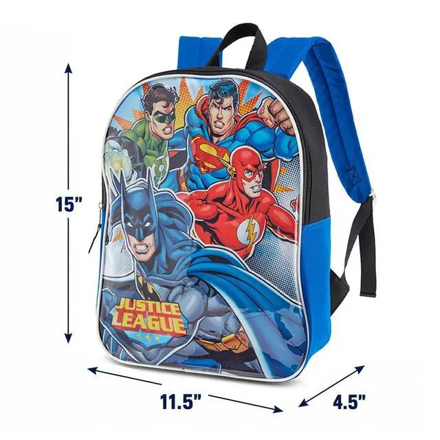 Alt view image 4 of 7 - Justice League Kids Backpack - School Backpack for Boys