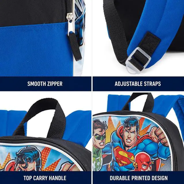 Alt view image 5 of 7 - Justice League Kids Backpack - School Backpack for Boys