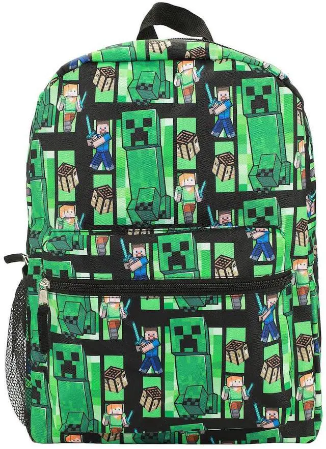Main image of Minecraft Creeper All-Over Print 18" Backpack