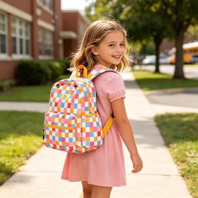 Alt view image 2 of 7 - Kids Backpack for Boys Girls 5-8, 15inch Girls Boys Backpacks Kindergarten