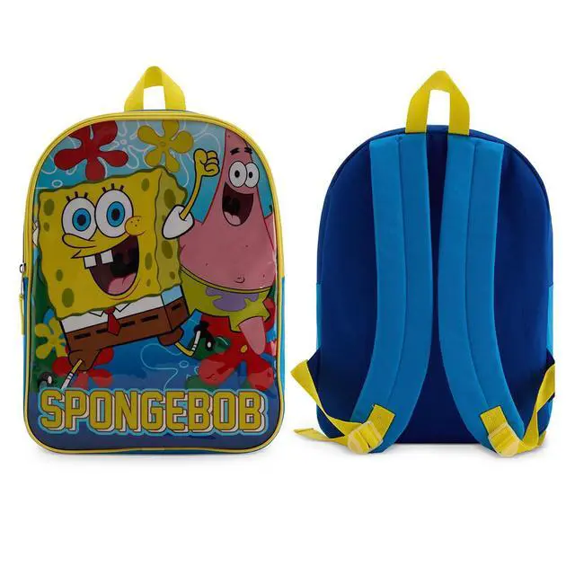 Alt view image 2 of 7 - Spongebob Squarepants Toddler Boy Backpack for Kids - Toddler Backpack with Padded Straps & Zip Compartment Little Kids - 15"