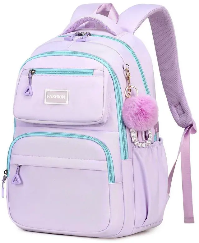 Main image of Girls Backpacks Ages 8-10, 10-12, 12-14, Lightweight Kids Teens Bookbag Large Capacity Aesthetics Bags for Elementary Primary High School