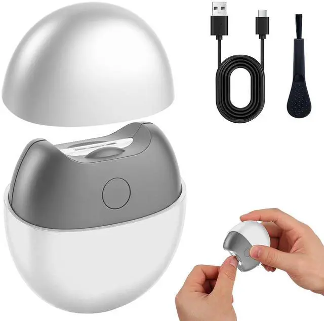 Main image of 2026 Upgraded 3-in-1 Electric Nail Clipper & Polisher, Automatic Nail Trimmer with Light and Nail Scraps Storage, 2-Speed, USB Rechargeable, Safe for Seniors Adults (White)