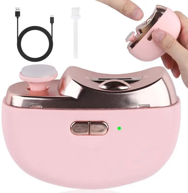 Main image of 2026 Upgraded Electric Nail Clipper, 3 in 1 Automatic Nail Trimmer and Polisher with LED Light & Clip Storage,USB Rechargeable - 2 Speeds Electric Nail File for Baby, Adults, Seniors