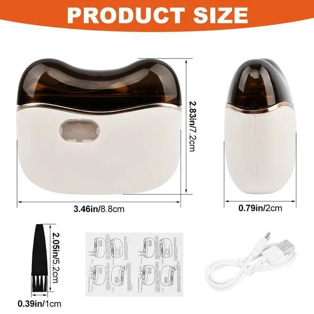 Alt view image 2 of 7 - 2 in 1 Electric Nail Clipper,2 Speed Automatic Nail Trimmer,Polishing & Nail-Scraps Storage with LED Light,Type-C USB Rechargeable Fingernail Clipper for Women Men Adult Seniors(White)