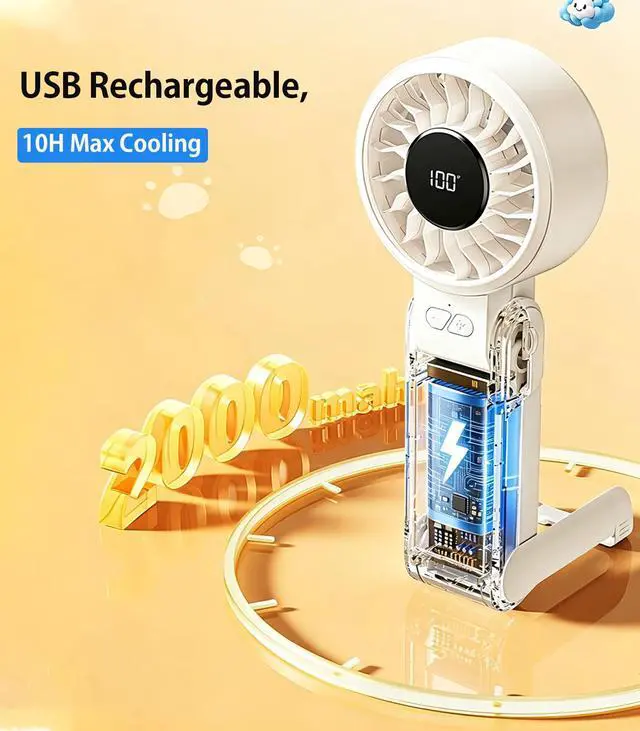 Alt view image 6 of 7 - 3 IN 1 Handheld Mini Fan - Portable Fan