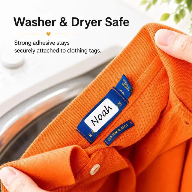 Alt view image 4 of 7 - All Purpose No-Iron Kids Clothing Labels, 80-Pack