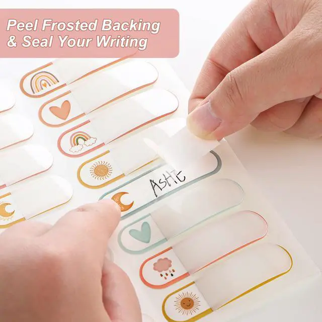 Alt view image 4 of 7 - 320 Pcs Daycare Labels Waterproof Bottle Labels Kid,Boho