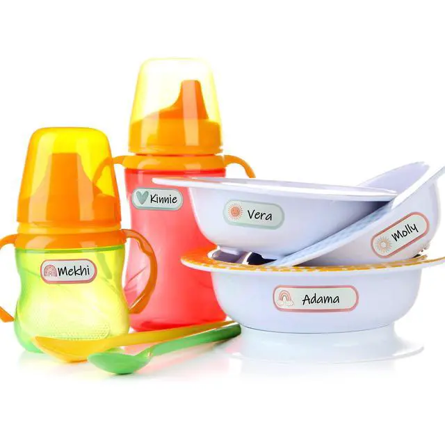 Alt view image 7 of 7 - 320 Pcs Daycare Labels Waterproof Bottle Labels Kid,Boho